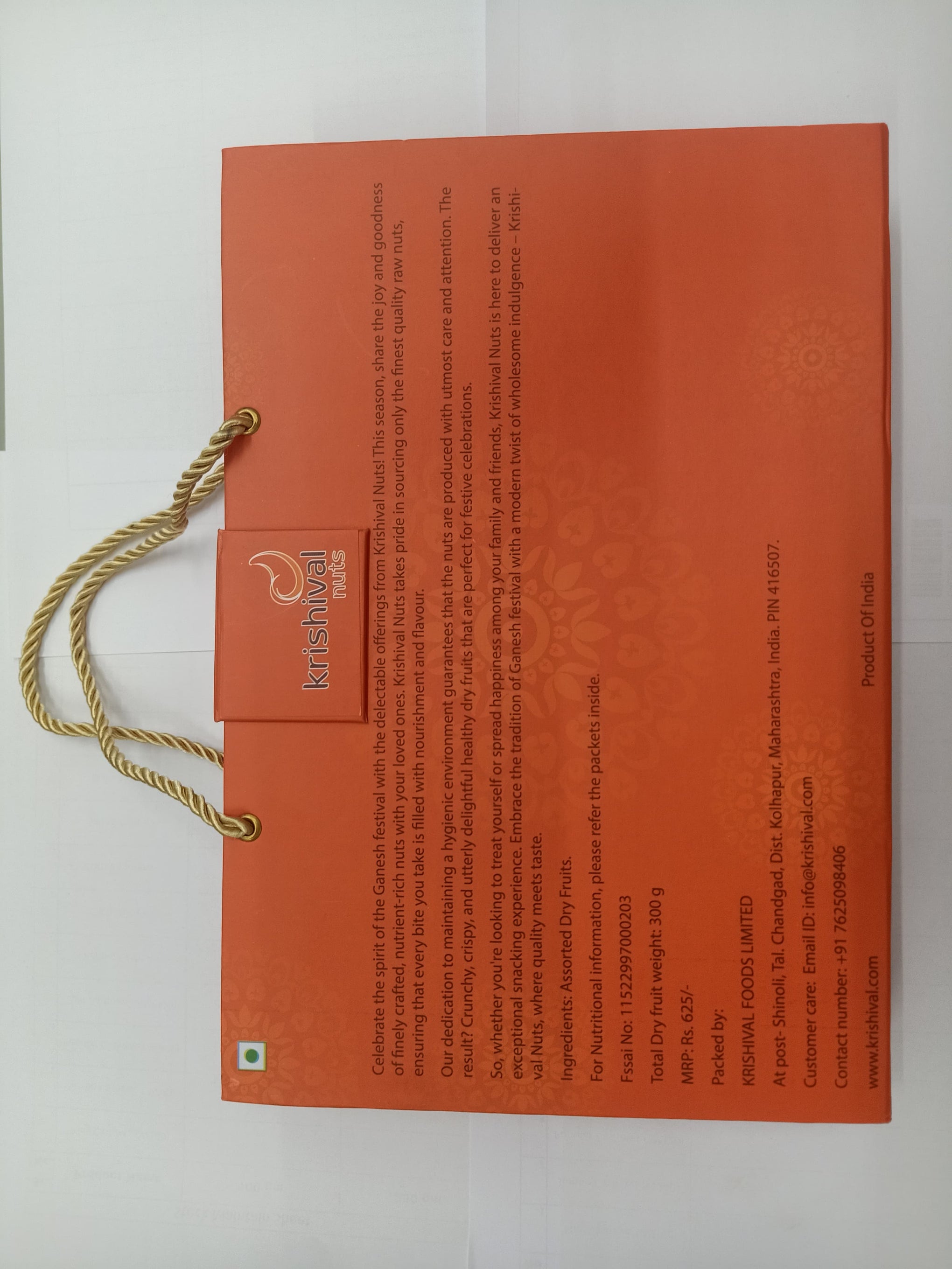 Ganesh Chaturthi Celebration Dry Fruits Gift Box – Krishival Premium Selection