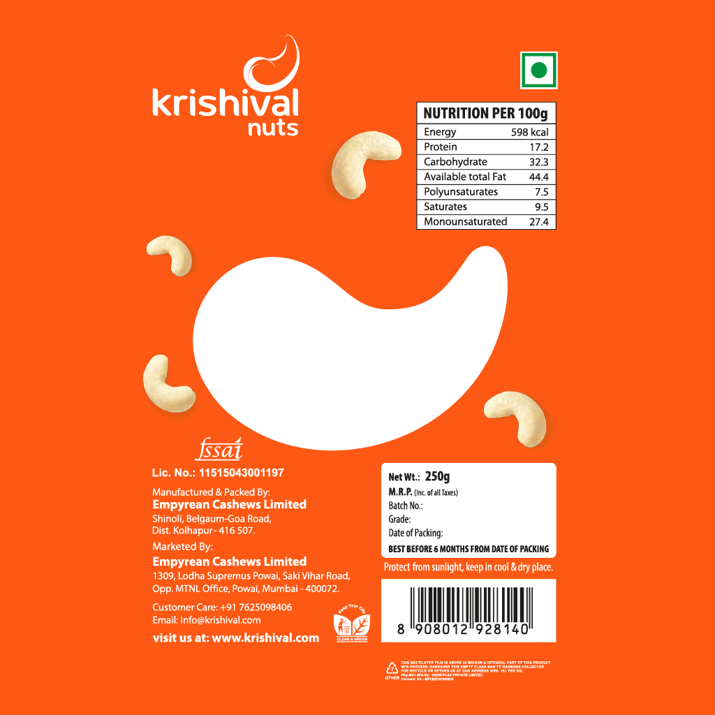 Jumbo Cashew 100g