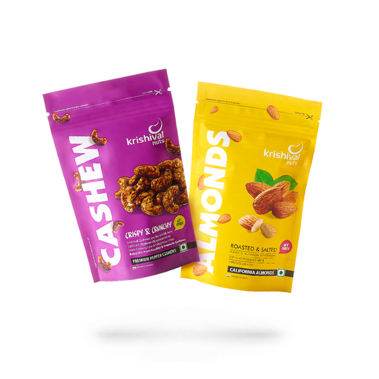 Pepper Cashews + California Salted Almonds