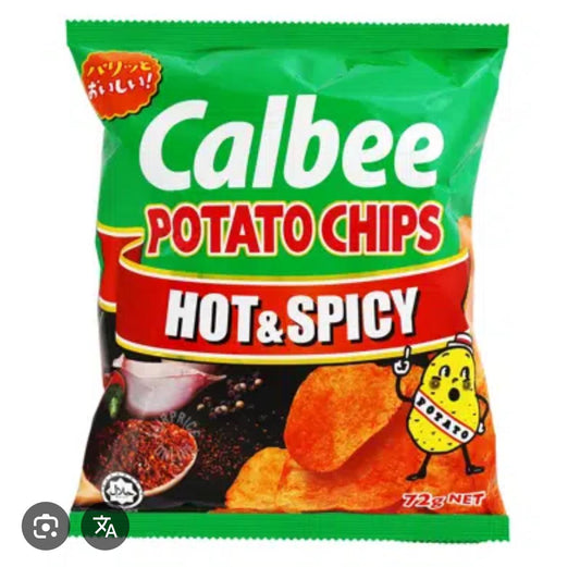 Calbee Crispy Potato Hot & Spicy 72gm