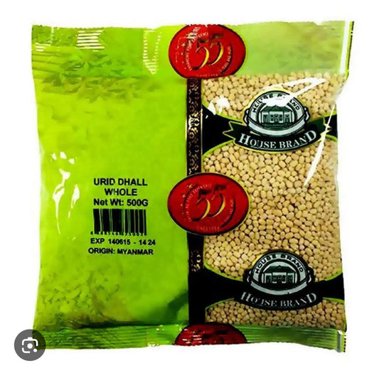 HB Urid Dhall Whole 500 gm