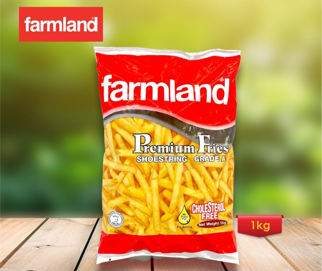 Farmland Premium Fries Shoestring Grad A 1kg
