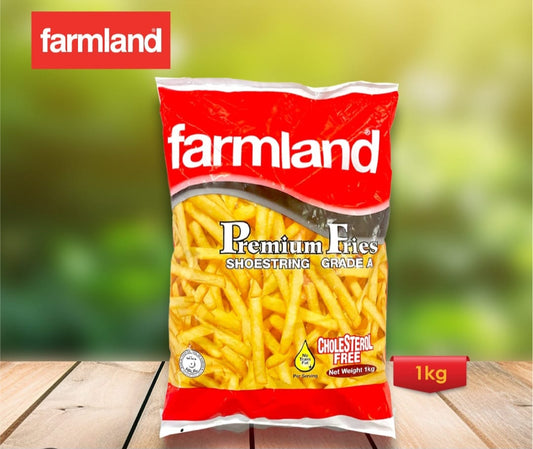 Farmland Premium Fries Shoestring Grad A 1kg